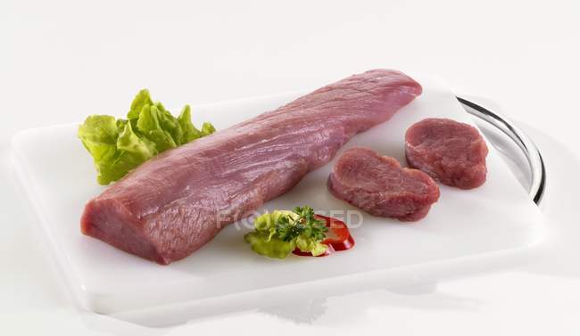 Fresh pork fillet — Stock Photo