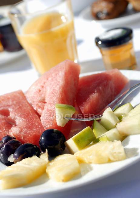 Succo di frutta e miele — Foto stock