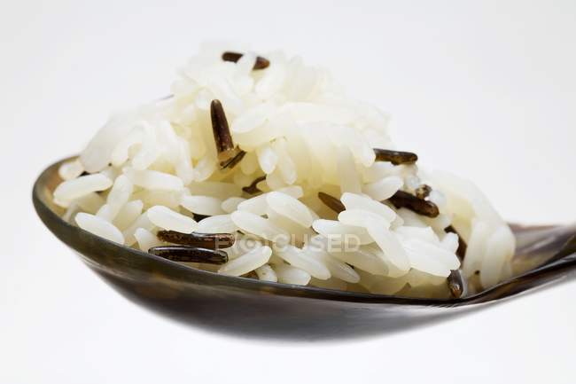 Mezcla de arroz cocido - foto de stock