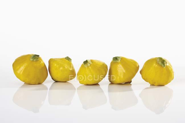 Gelbe Patty Pfanne Squash — Stockfoto