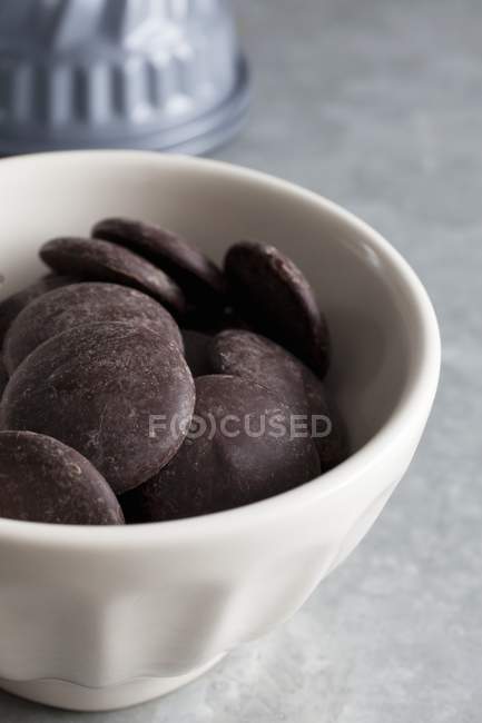 Boutons chocolat noir — Photo de stock