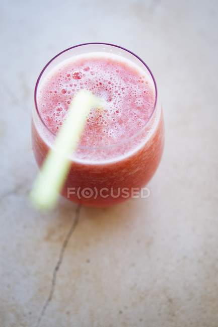 Watermelon juice in glass — Stock Photo