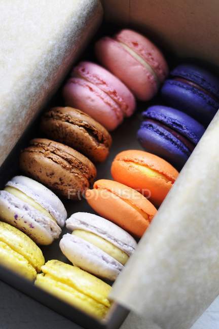 Assorted Colorful Macaroons — Stock Photo