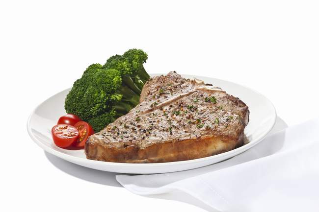Seasoned T-Bone Steak — Stock Photo