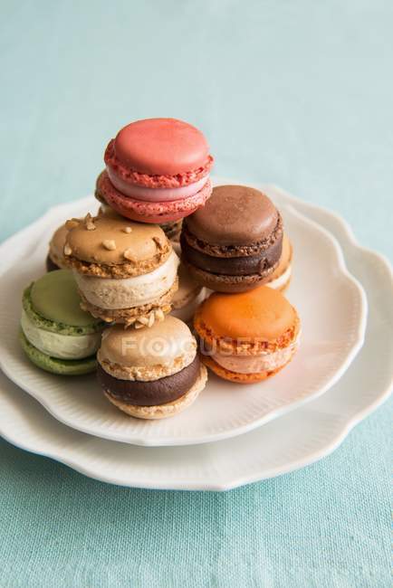 Multi-Colored Macaroons — Stock Photo