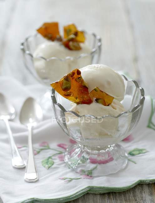 Glace vanille — Photo de stock