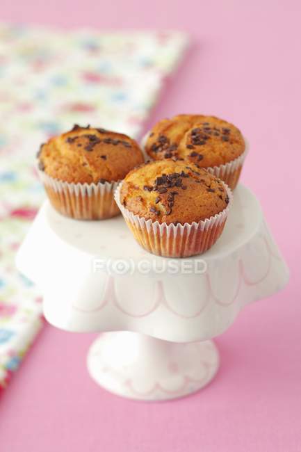 Muffins aux pépites de chocolat — Photo de stock