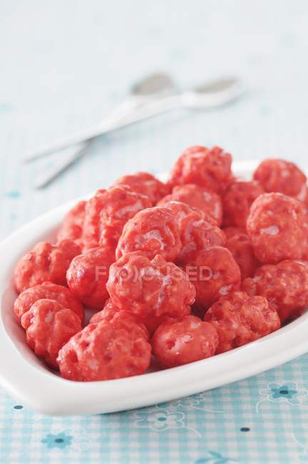 Raspberry pink pralines — стоковое фото