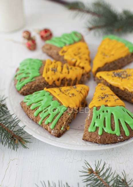 Frosted Carrot Scones — Stock Photo