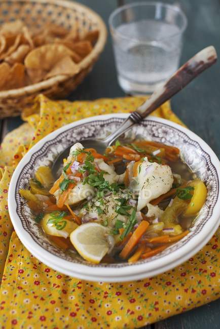 Bowl of Fish Stew — Stock Photo