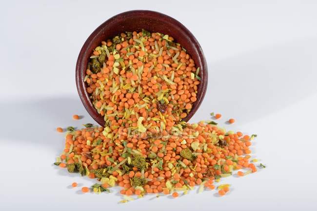 Mix of lentils and rice — Stock Photo