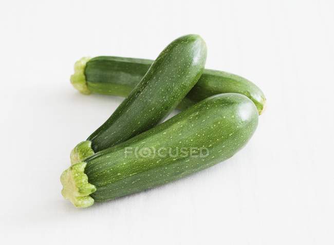 Fresh green courgettes — Stock Photo