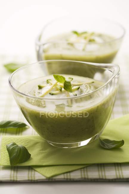 Crema di zuppa di zucchine — Foto stock