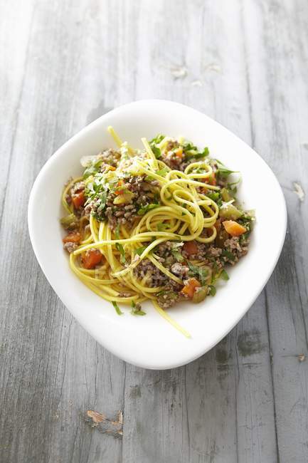 Spaghetti alla bolognese — Foto stock