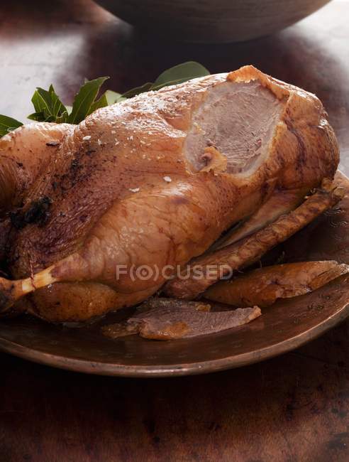 Sliced Roast Goose — стоковое фото