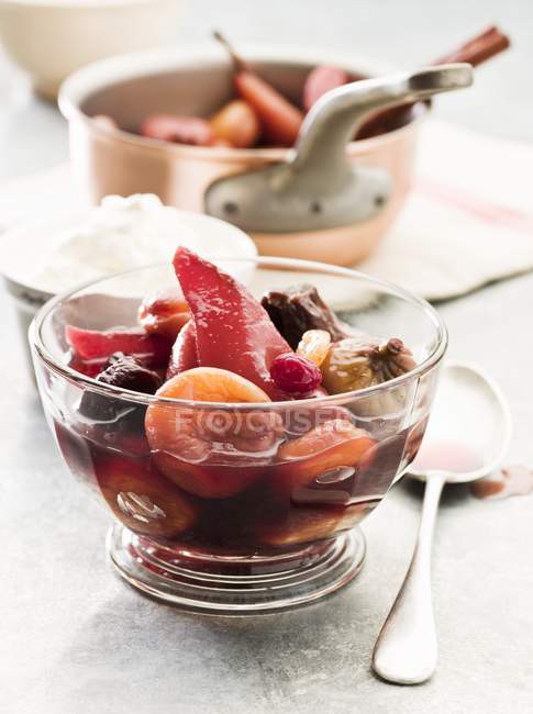 Dried fruit compote — Stock Photo