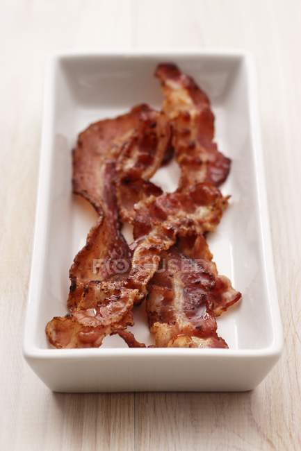 Rashers fritos de bacon — Fotografia de Stock