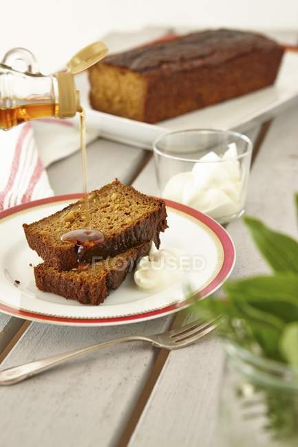 Sweet potato bread with nuts — Stock Photo