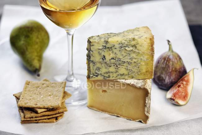 Tipos variados de queijo — Fotografia de Stock