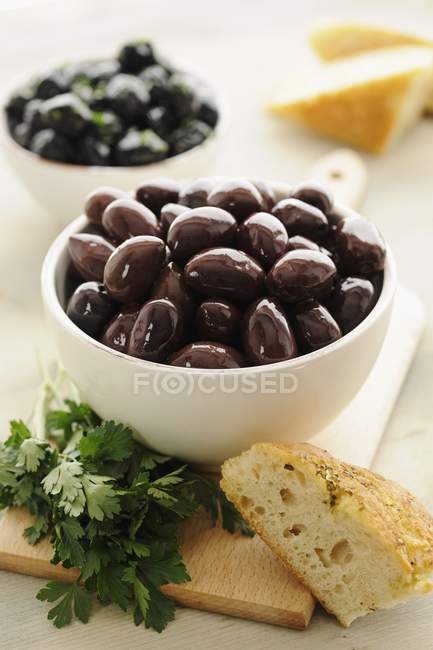 Black Kalamata olives — Stock Photo