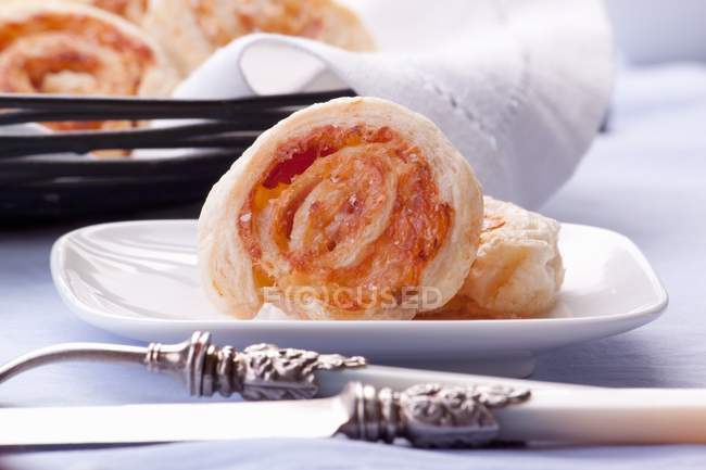 Puff pastry whirls — Stock Photo