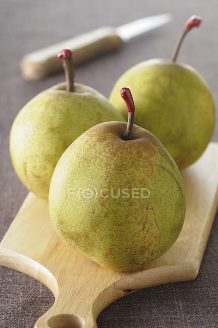 Fresh green pears — Stock Photo