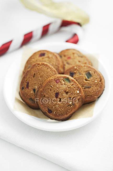 Honey and nut biscuits — Stock Photo