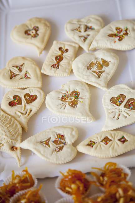 Traditional italian sardinian biscuits — Stock Photo