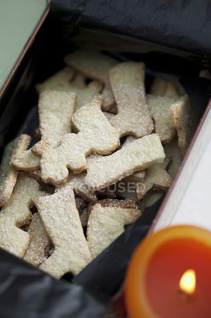 Biscoitos Shortcrust em formas variadas — Fotografia de Stock