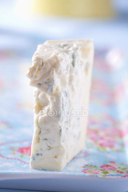 Piece of Gorgonzola cheese — Stock Photo