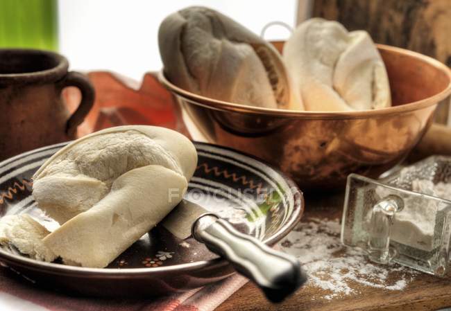 Pão francês branco — Fotografia de Stock