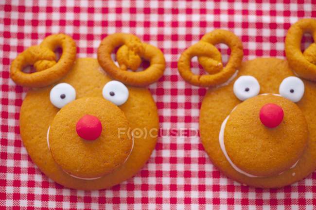 Dois biscoitos decorativos — Fotografia de Stock