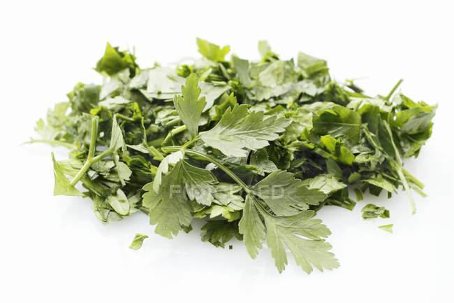 Fresh chopped parsley — Stock Photo