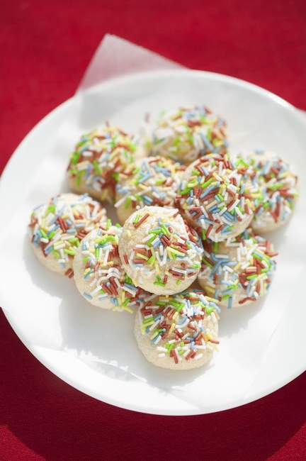 Multi-colored sugar sprinkles — Stock Photo