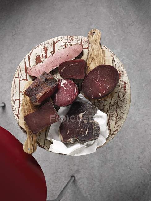 Jambon fumé tranché — Photo de stock