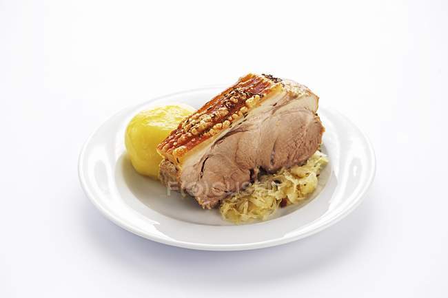 Épaule rôtie de porc — Photo de stock