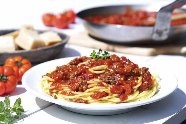Макарони спагетті Bolognese — стокове фото