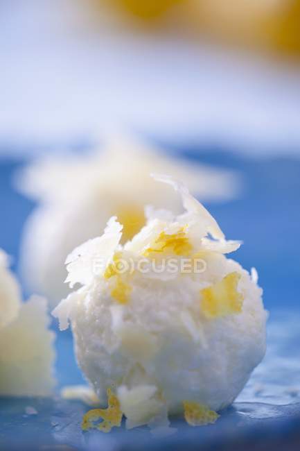 Cottage boules de fromage — Photo de stock