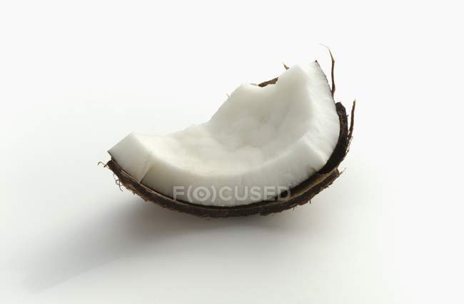 Morceau de noix de coco fraîche — Photo de stock