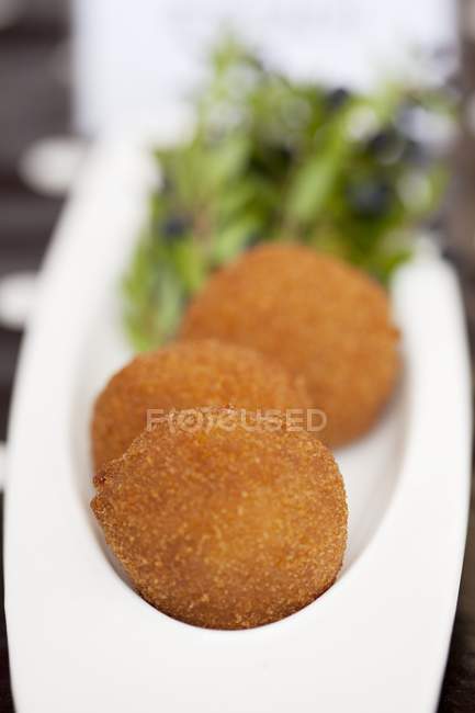 Small cheese croquettes — Stock Photo