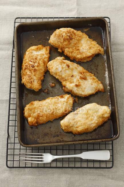 Roasted Chicken escalopes — Stock Photo