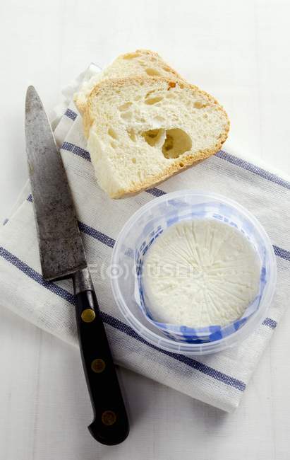Козий сыр в блюде — стоковое фото