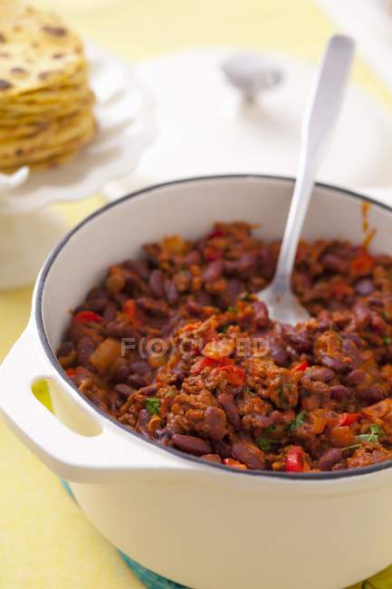 Chili con carne — Fotografia de Stock