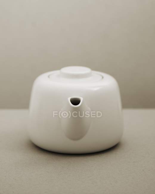 Close up of  White teapot — Stock Photo