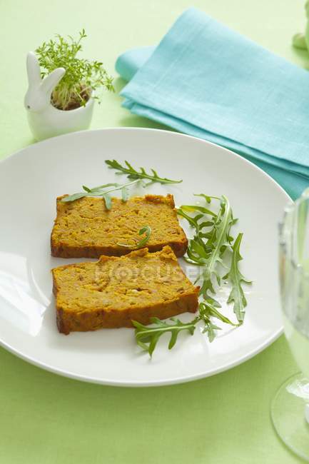 Fagiolo e carota pt su piatto bianco — Foto stock