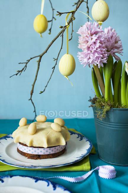 Torta di Pasqua simnel — Foto stock
