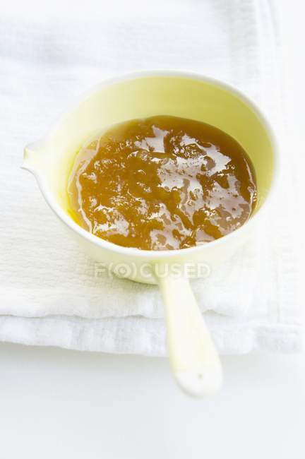 Apricot jam with ginger — Stock Photo