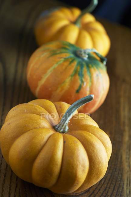 Abóboras de laranja frescas — Fotografia de Stock