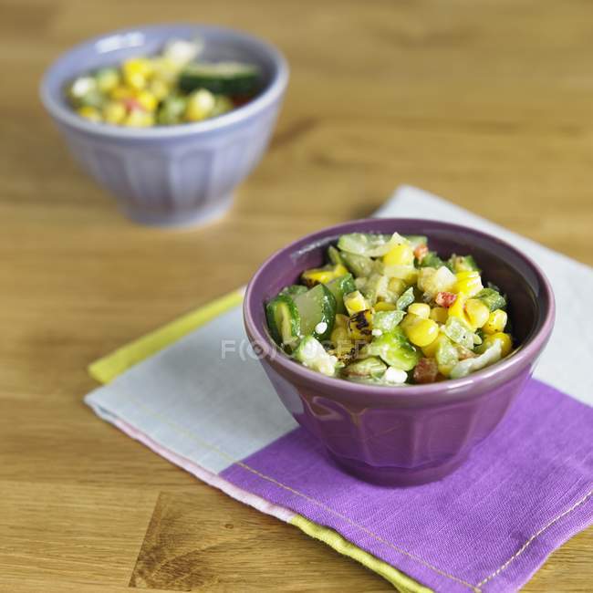 Grilled Corn Salad — Stock Photo