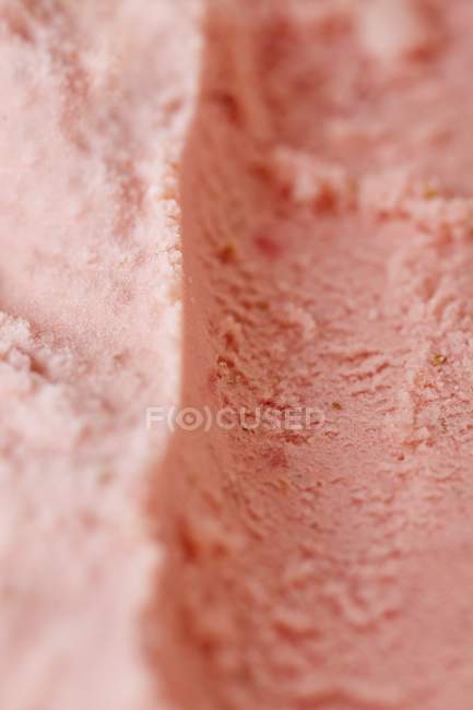 Track left by an ice cream scoop — Stock Photo